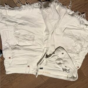 American Eagle Outfitters White Jean Shorts